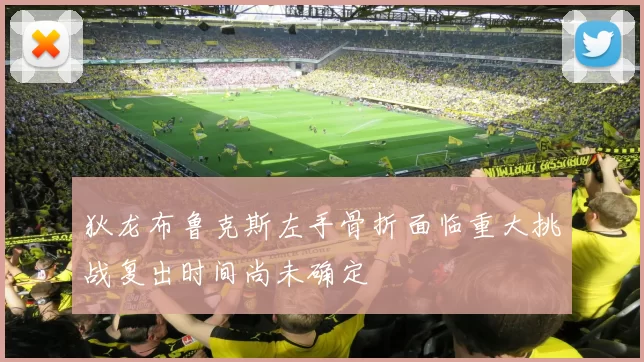 狄龙布鲁克斯左手骨折面临重大挑战复出时间尚未确定